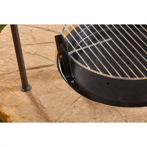 Kör bográcsozó, kerti grill, grillező, szalonnasütő